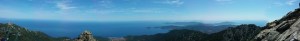 Vista superpanoramica dal Monte Capanne